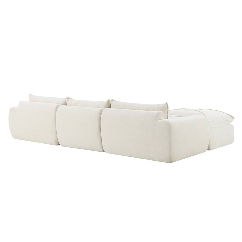 Fully Compressed Sofa With High Density Foam, Legless Design Without Frame, Integrated Backrest And Seat Cushion