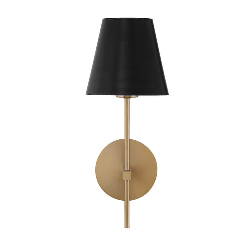 Xavier 1 Light Vibrant Gold Wall Mount - 6'' W x 15'' H x 7'' D