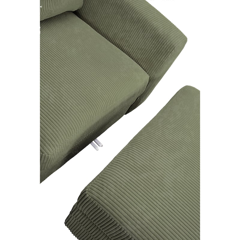 10PCS Corduroy Flexible Combination Sectional Sofa Couch