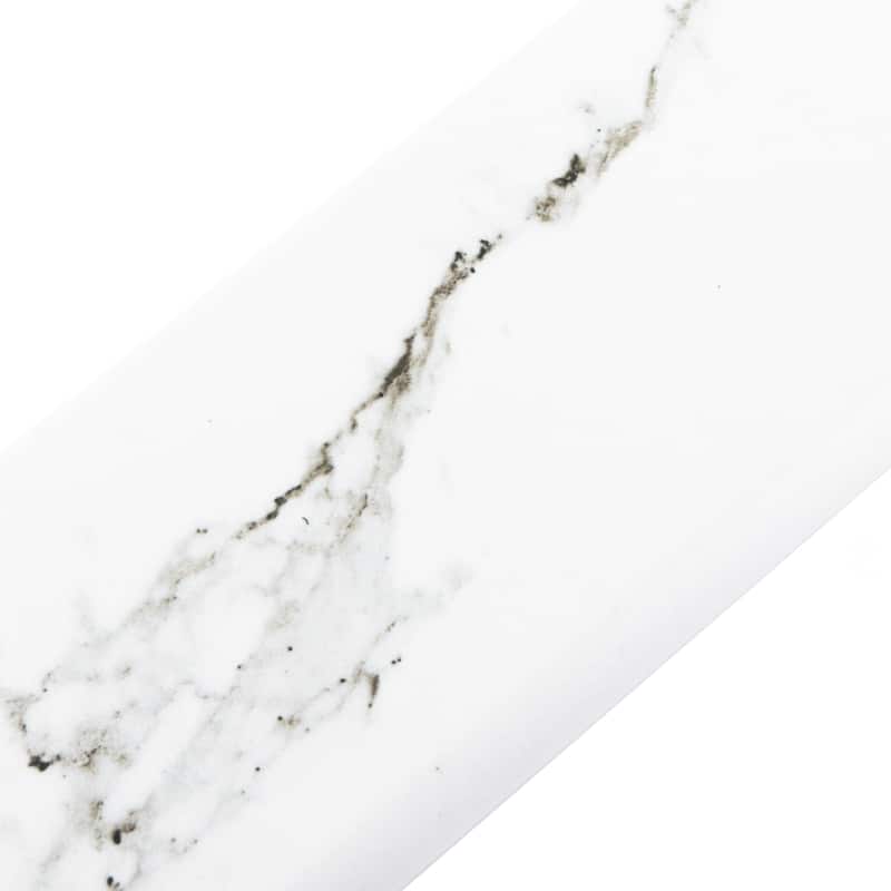 Merola Tile Timeless Calacatta Battiscopa 3-1/8" x 12-3/4" Ceramic Wall Trim - (1 Tile)