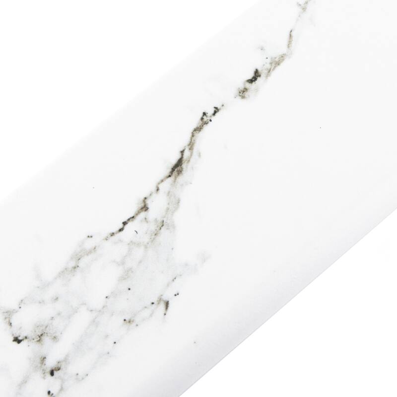 Merola Tile Timeless Calacatta Battiscopa 3-1/8" x 12-3/4" Ceramic Wall Trim - (1 Tile)