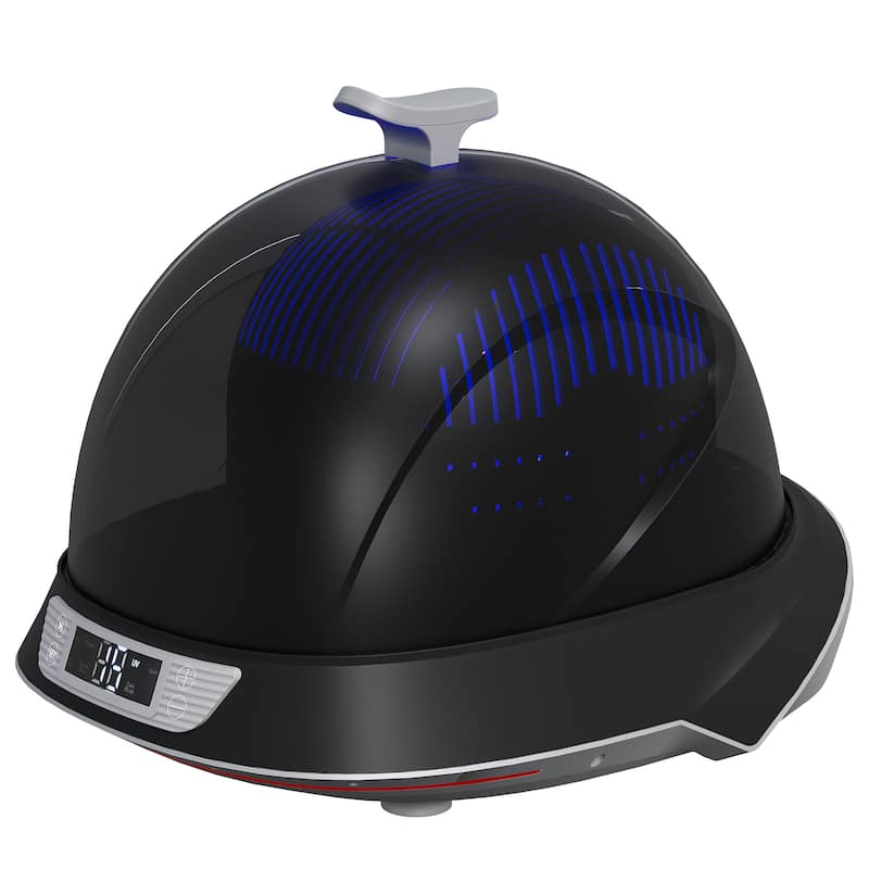 Black Helmet & Cap Care Machine with Steam, UV Light, O₃ ozone