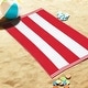 preview thumbnail 39 of 62, Cabana Stripe Oversized Cotton Beach Towel by Superior