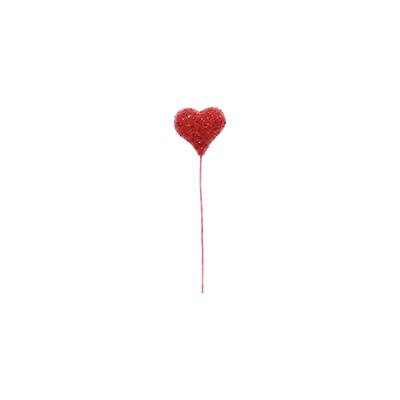 13.5"H Valentine Heart on Stem Set of 12