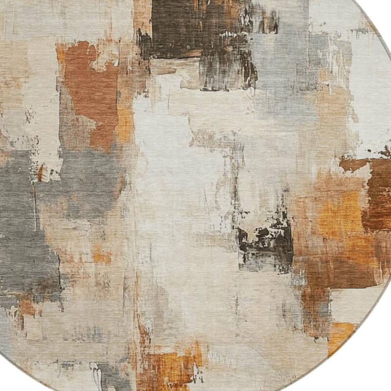 HomeRoots Abstract Transitional Rectangle Outdoor Rug