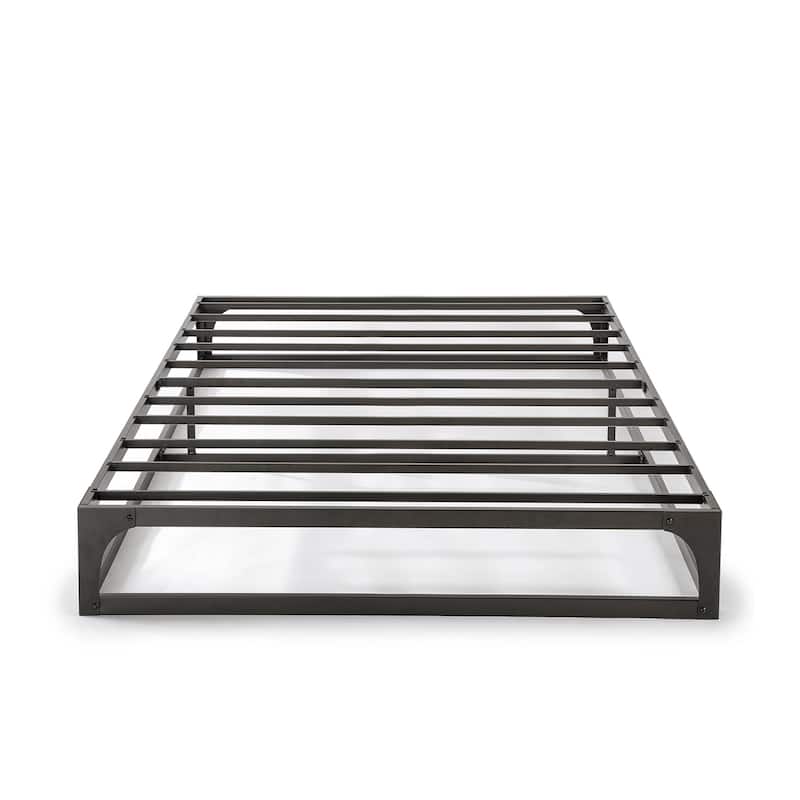 Porch & Den McCamant 9 Inch Heavy Duty Metal Platform Bed Frame - Black - Twin