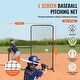 preview thumbnail 6 of 33, Screen Baseball for Batting Cage Heavy Duty Pitching Net for Pitchers Protection