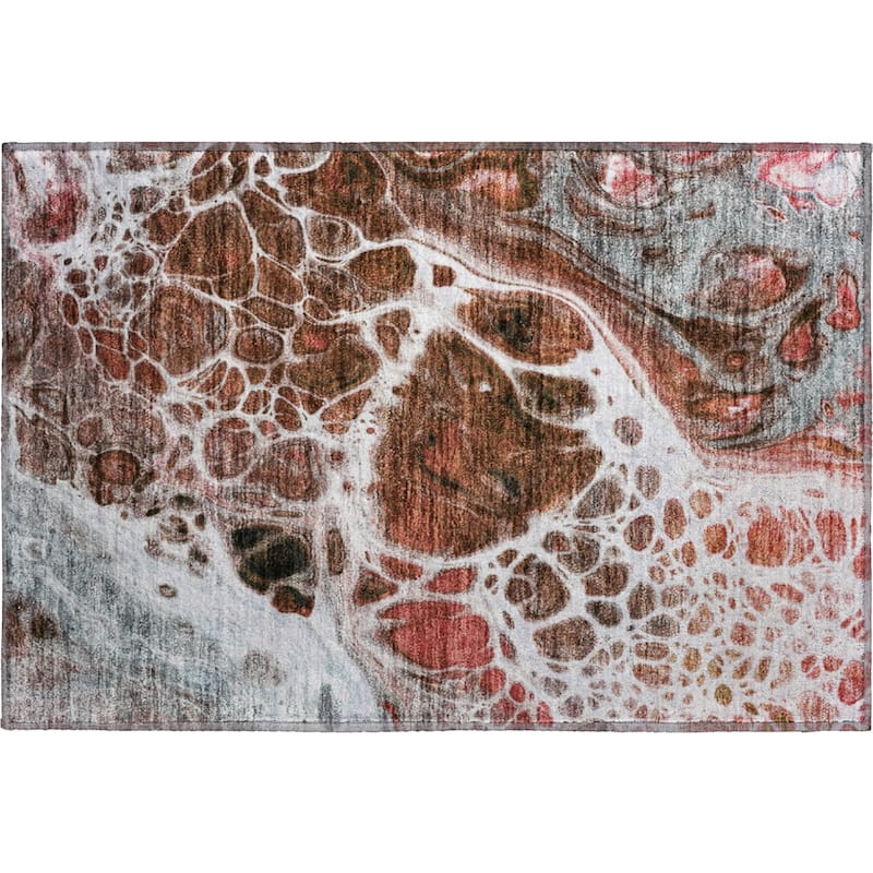 Premium Washable Super Soft Abstract Ink Mayfield Rug