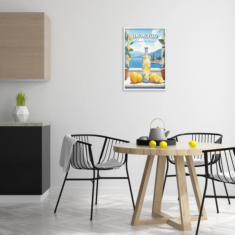 Stupell Limoncello Coastal View Framed Giclee Art Design By Andreas Magnusson
