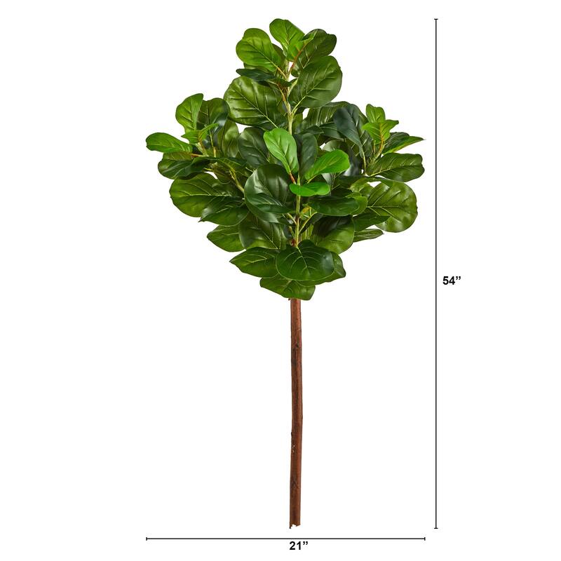 4.5' Artificial Fiddle Leaf Tree Without Pot