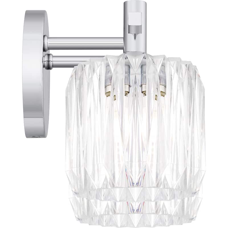Spade 2-Light Polished Chrome Bath Light