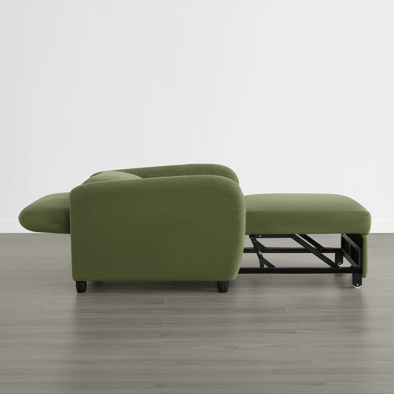 Spruce & Spring Modern Pull-Out Accent Chair Bed with Adjustable Backrest & Space-Saving Design