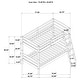 preview thumbnail 6 of 4, Rhea Farmhouse Grey Wood Twin Over Twin Bunk Bed
