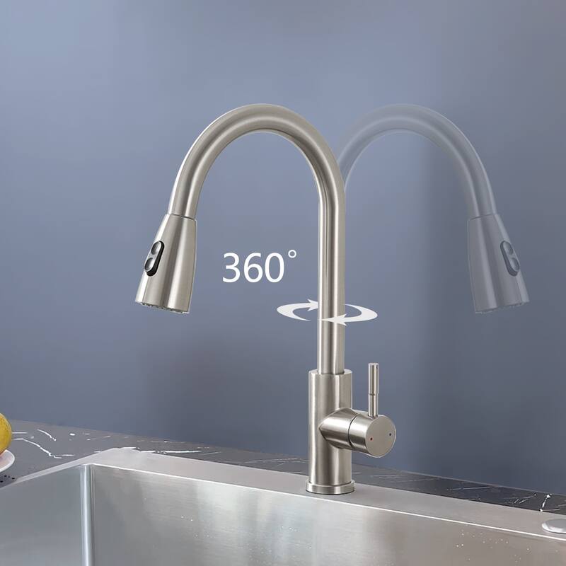 Topcraft Stainless Steel Pull Down kitchen Sink Faucet