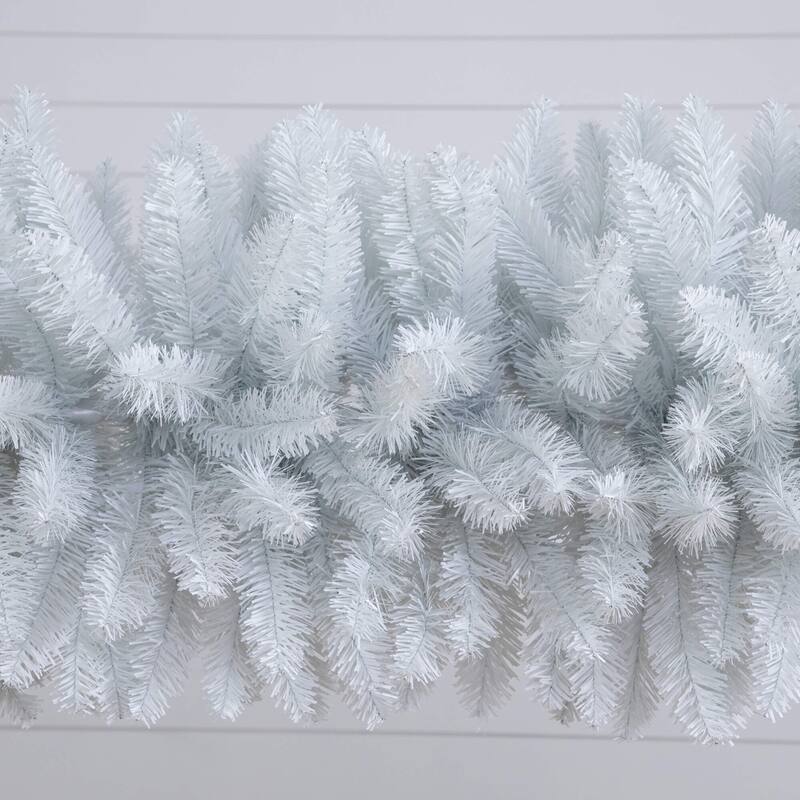 8-ft Artificial Holiday White Christmas Pine Archway - Green