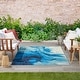 preview thumbnail 11 of 11, Nourison Color Splash Indoor/Outdoor Blue Abstract Area Rug Blue/Ivory - 4' x 6'