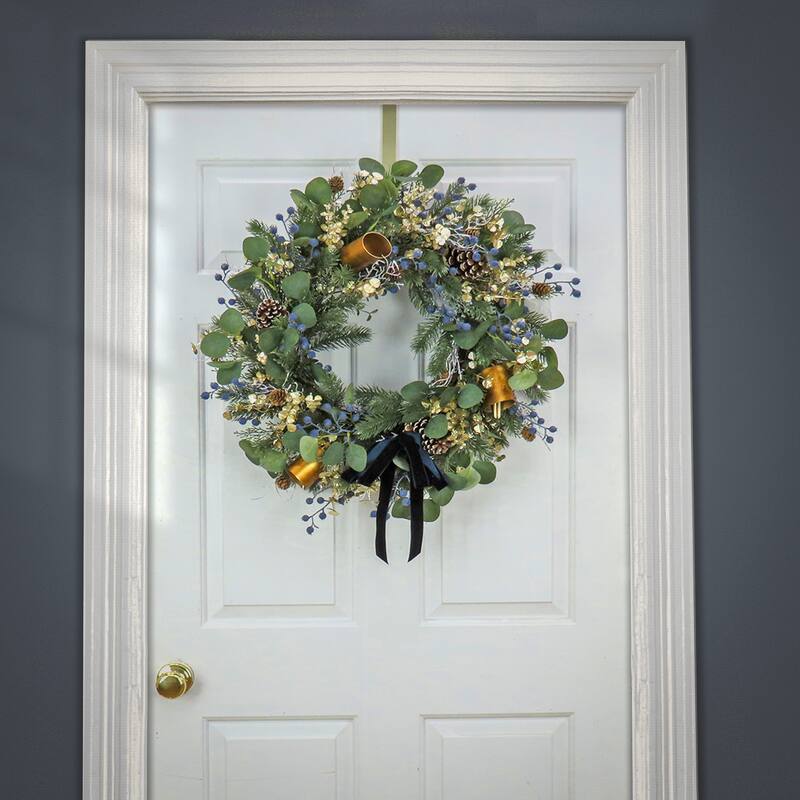 National Tree Company 28 in. HGTV Home Collection Swiss Chic Wreath - 28 in