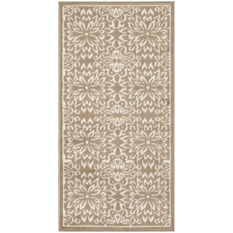Nourison Jane Floral Medallion Indoor only Area Rug - 2' x 4' - Taupe