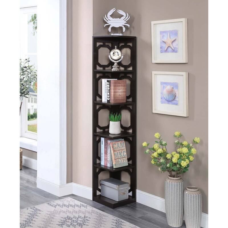 Bookcase - Spacious Shelving Unit for Books & Decor - Durable Engineered Wood Living Room Display