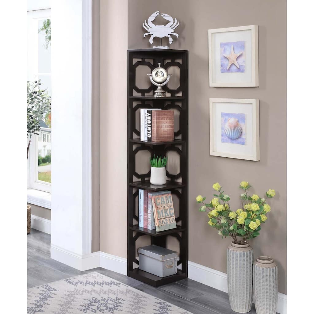 Bookcase - Spacious Shelving Unit for Books & Decor - Durable Engineered Wood Living Room Display