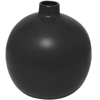 Ceramic Matte Decorative Vase - Black or White - Roche River Decor