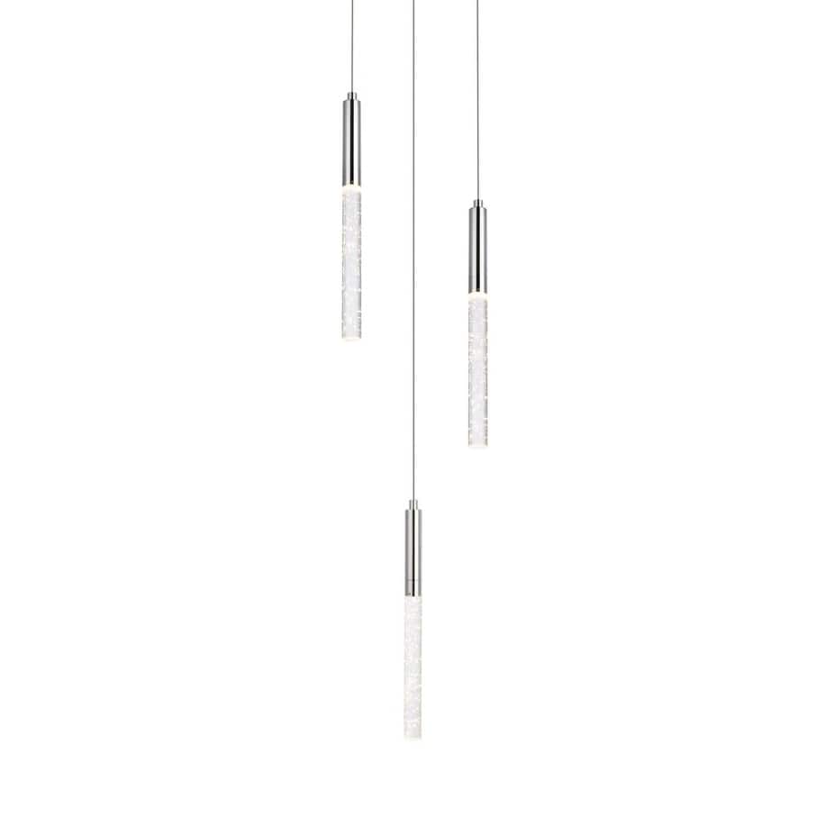 Elegant Lighting Ruelle 3 Light 12" Wide LED Crystal Multi Light