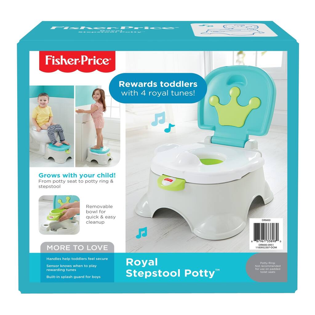 Fisher-Price Royal Stepstool Potty, Blue - One Size
