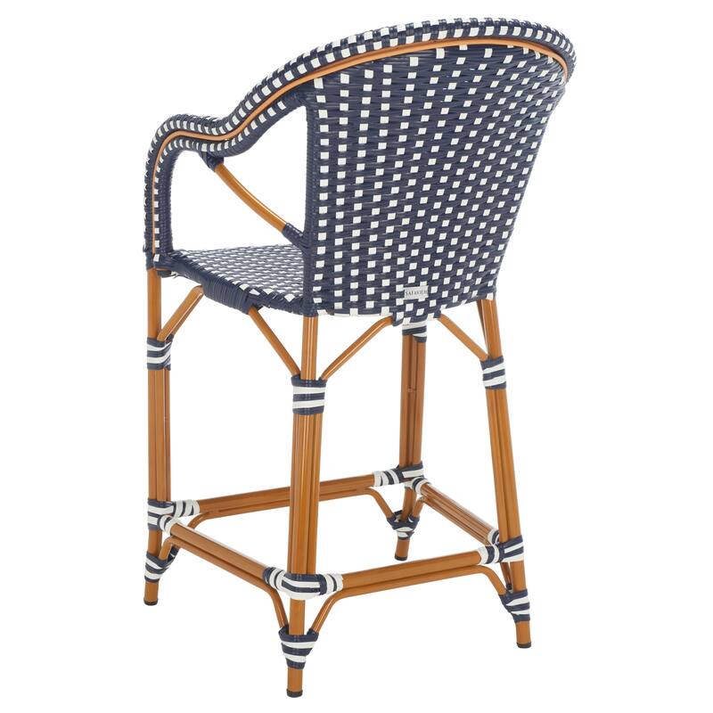 SAFAVIEH Charlize Outdoor Bistro 26-inch Counter Stool with Arms - 23Wx26Dx43H