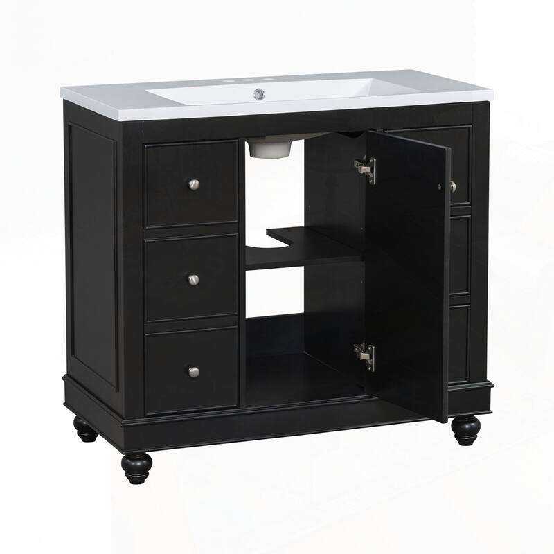 Bathroom Vanity with Ceramic Sink Combo