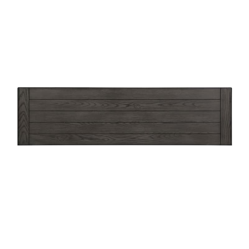 Allyson Park Wirebrushed White Charcoal 66 Inch TV Console - 66 Inches In Width