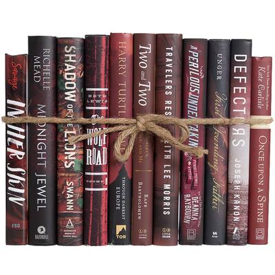 Books Red Decorative Accessories: Mahogany Dust Jacket ColorPak