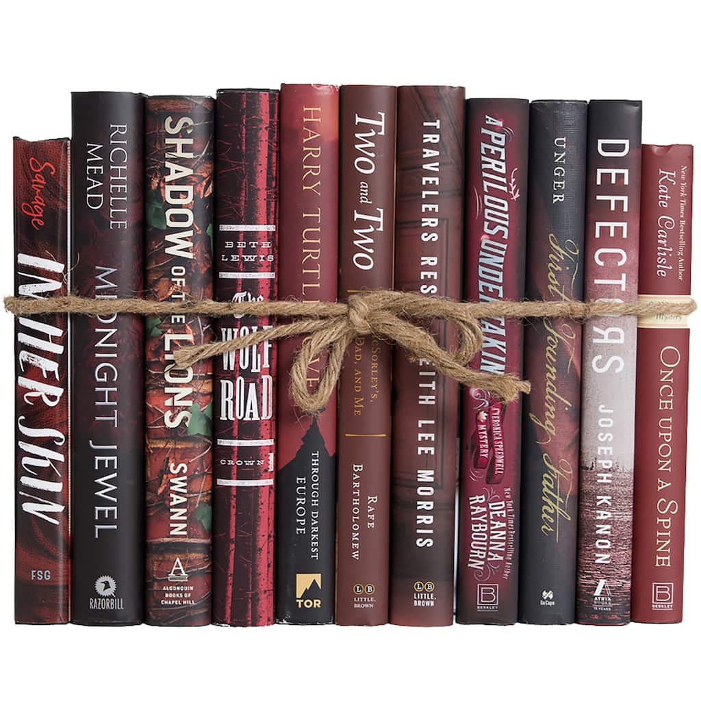 Books Red Decorative Accessories: Mahogany Dust Jacket ColorPak