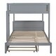 preview thumbnail 9 of 18, Full-Over-Full Bunk Bed with Twin size Trundle, Storage and Desk,with 2 USB and 2 three-holes Plugs