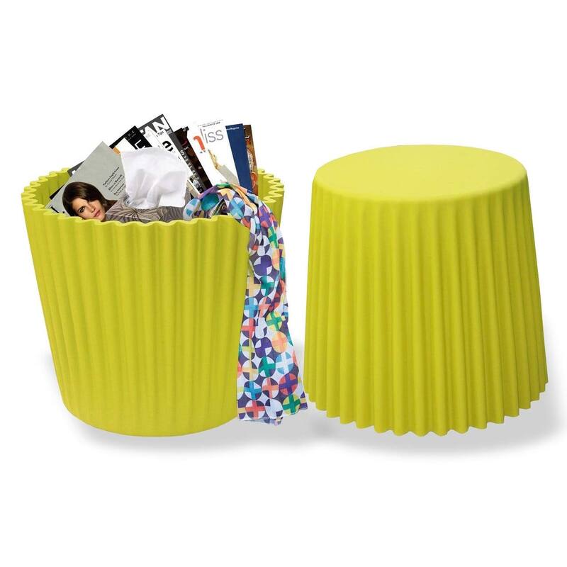 Set of 2 Stackable Stacking Cupcake Stool Dining Ottomans End Side Table Accent Chair Living Bedroom Kitchen Office