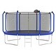 preview thumbnail 5 of 7, Trampoline with Basketball Hoop, Outdoor Trampoline with Enclosure Net