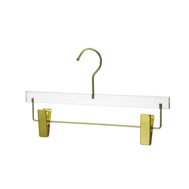 YBM Home Quality Acrylic Clear Skirt Hangers