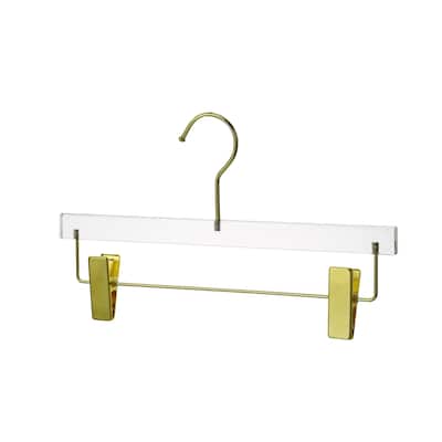 YBM Home Quality Acrylic Clear Skirt Hangers