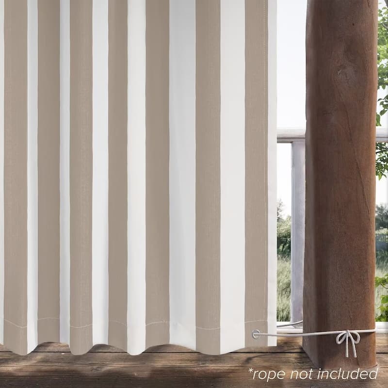 Stripe Outdoor UV Protected Privacy Tab Top Panel