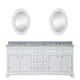 Option vanity with 2 mirrors and 2 faucets