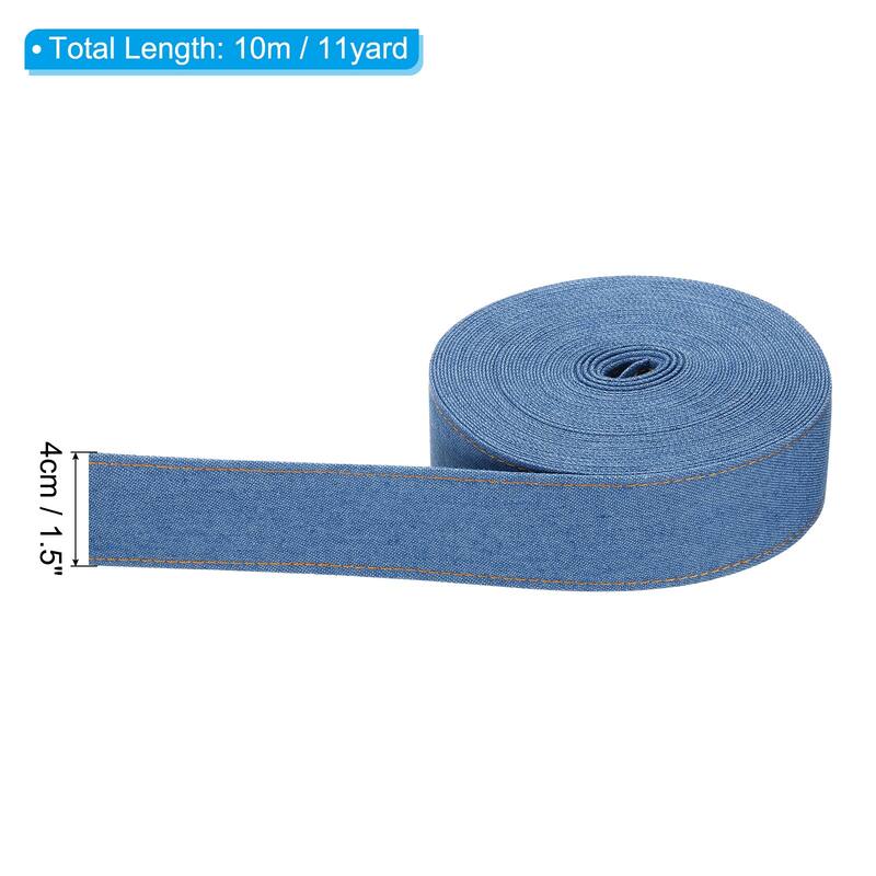 Denim Ribbon, 1 Roll 11 Yard Craft Strip - Blue - 1.5"