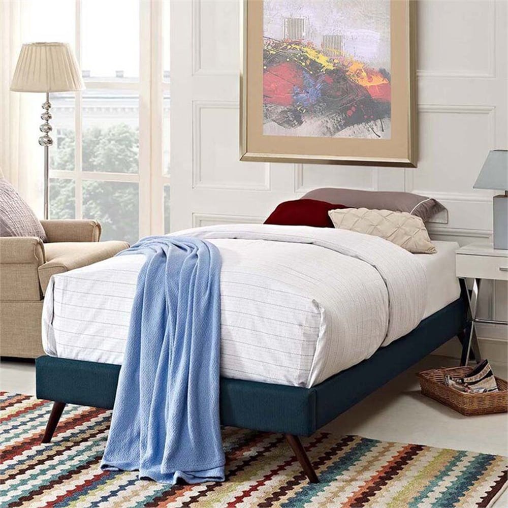 Upholstered Twin Mates Platform Bed