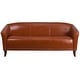 preview thumbnail 9 of 13, LeatherSoft Sofa with Wood Feet - 72.75"W x 29"D x 29"H