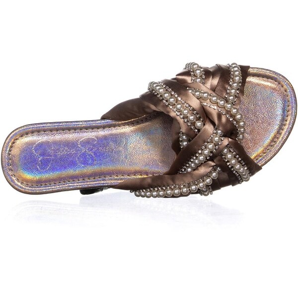 jessica simpson rhondalin beaded slides