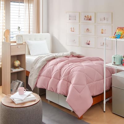 Silver Pink/Silver Birch Reversible Twin XL Comforter