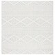 preview thumbnail 59 of 112, SAFAVIEH Tulum Bora Moroccan Boho Chic Area Rug 10' Square - Ivory/Light Grey