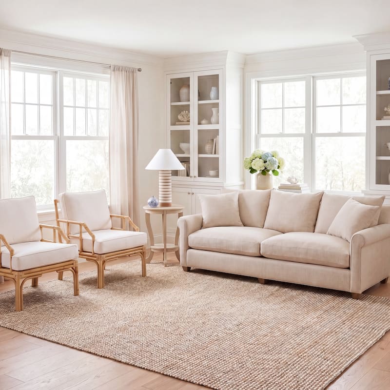 SAFAVIEH Handmade Natural Fiber Yareli Jute & Wool Rug..