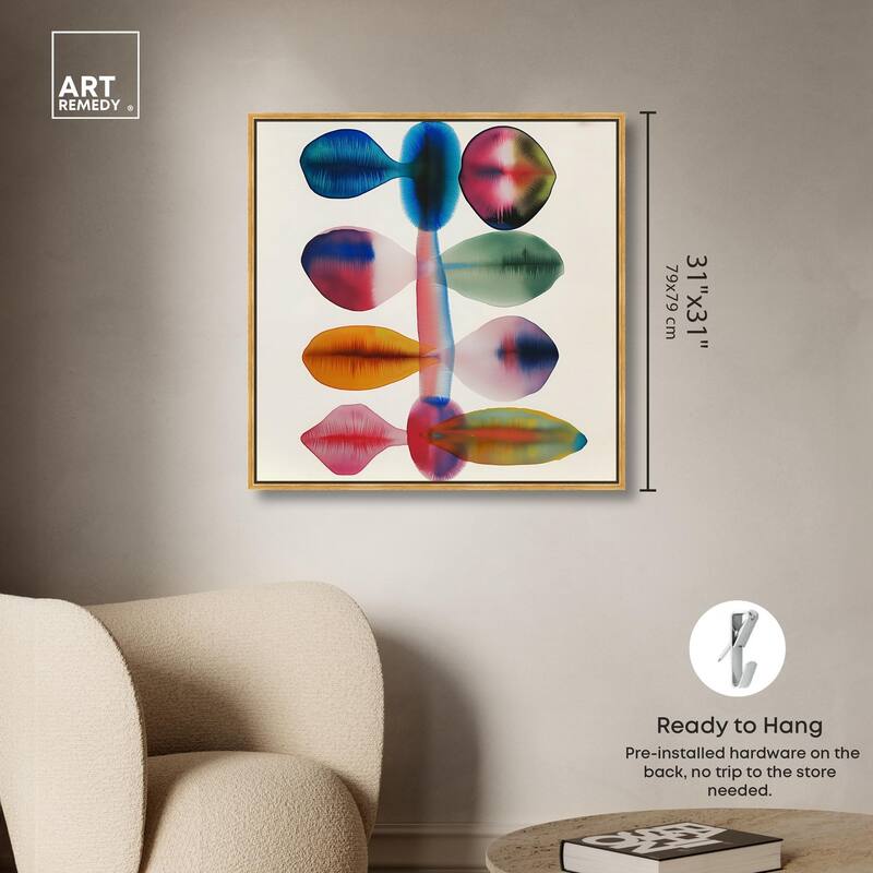 Chromatic Column Canvas by Art Remedy