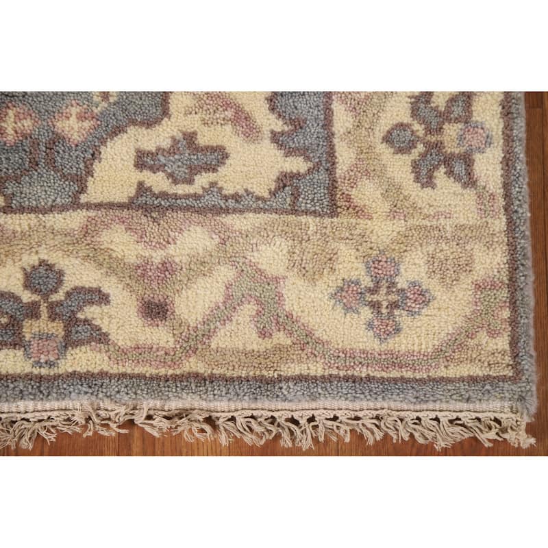 Grey Oushak Oriental Runner Rug Handmade Wool Carpet - 2'6"x 9'8"