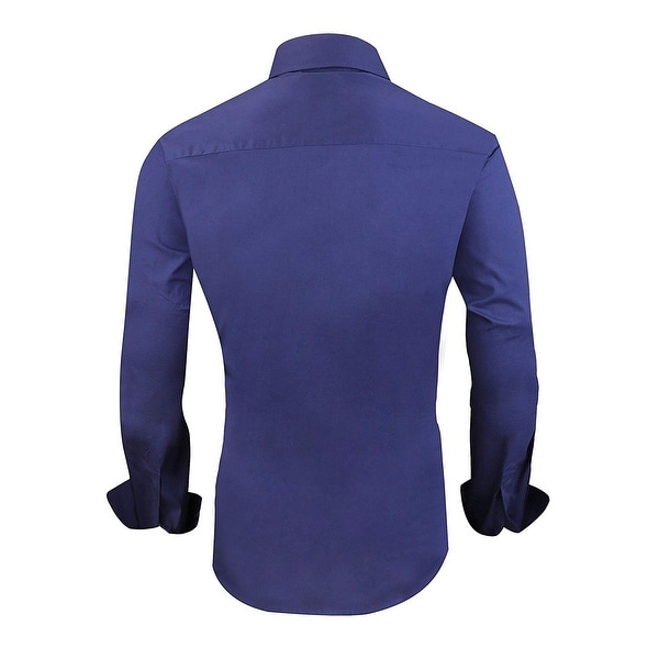 navy blue dress shirt big and tall