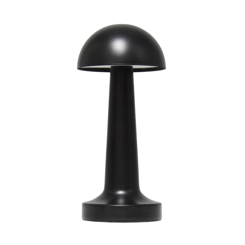 LED Mushroom Mini Touch Sensor Desk Lamp - 8.75" - Black